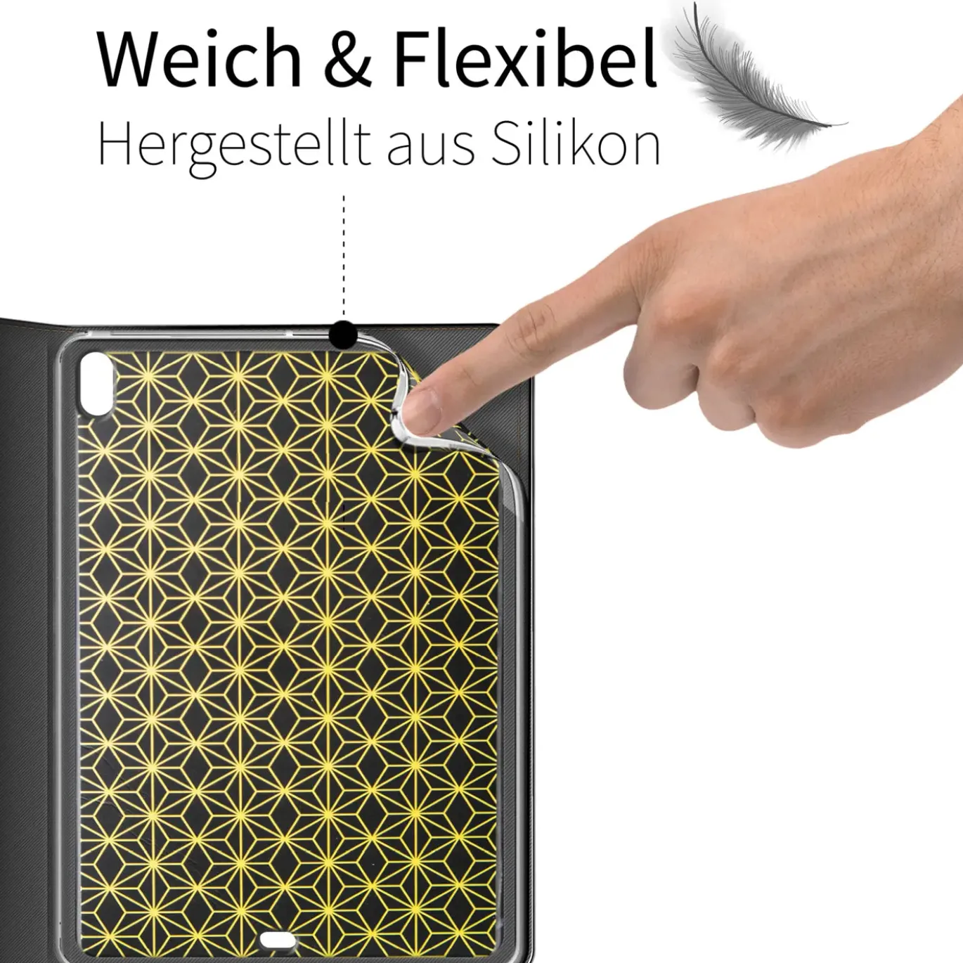 11" iPad Pro (1. Gen.) - Tablet Klapphülle im Jeanslook