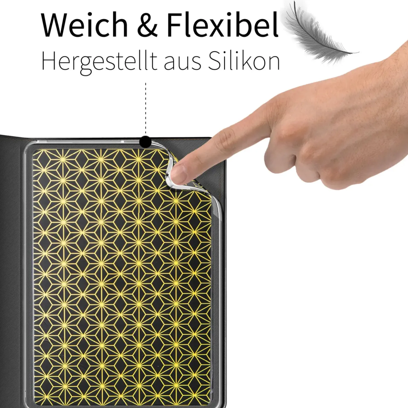 9,7" iPad Pro - Tablet Klapphülle im Jeanslook