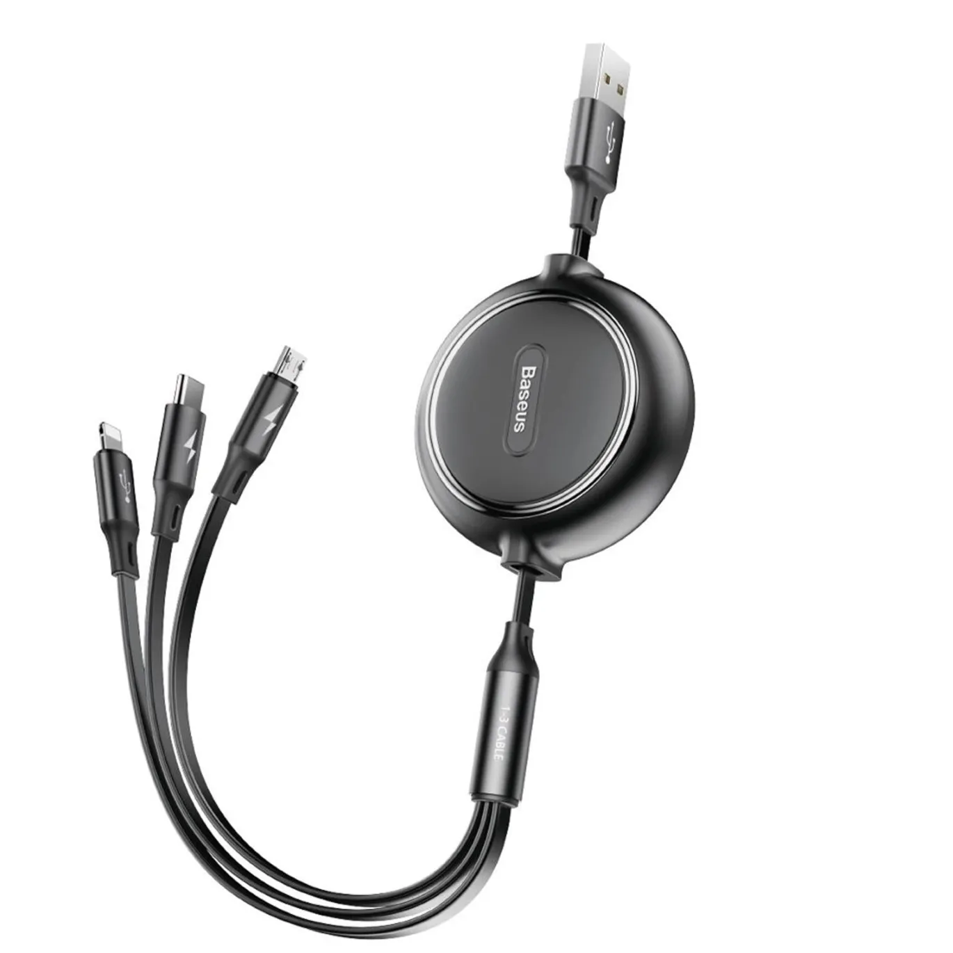 Baseus USB Kabel - CAMLT-JH01 - 3in1 - Schwarz