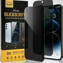 Blickschutzfolie für iPhone 16 Pro - Premium Sichtschutz & Panzerglas