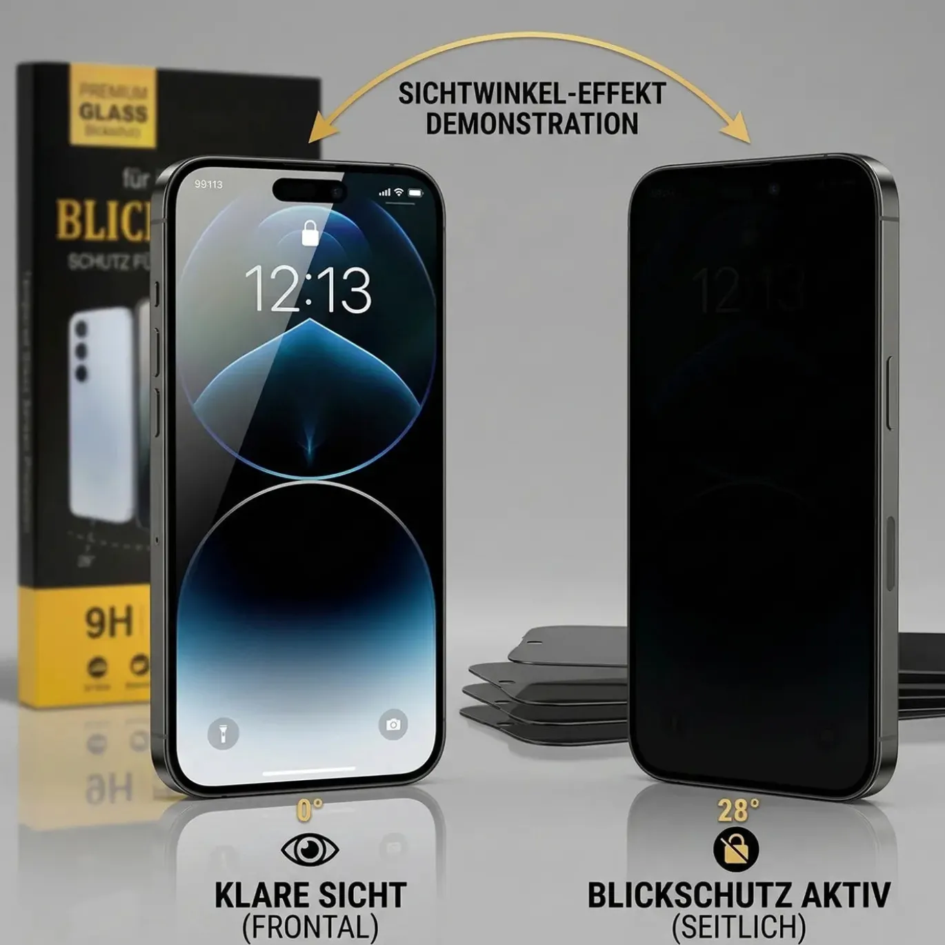 Blickschutzfolie für iPhone 16e - Premium Sichtschutz & Panzerglas