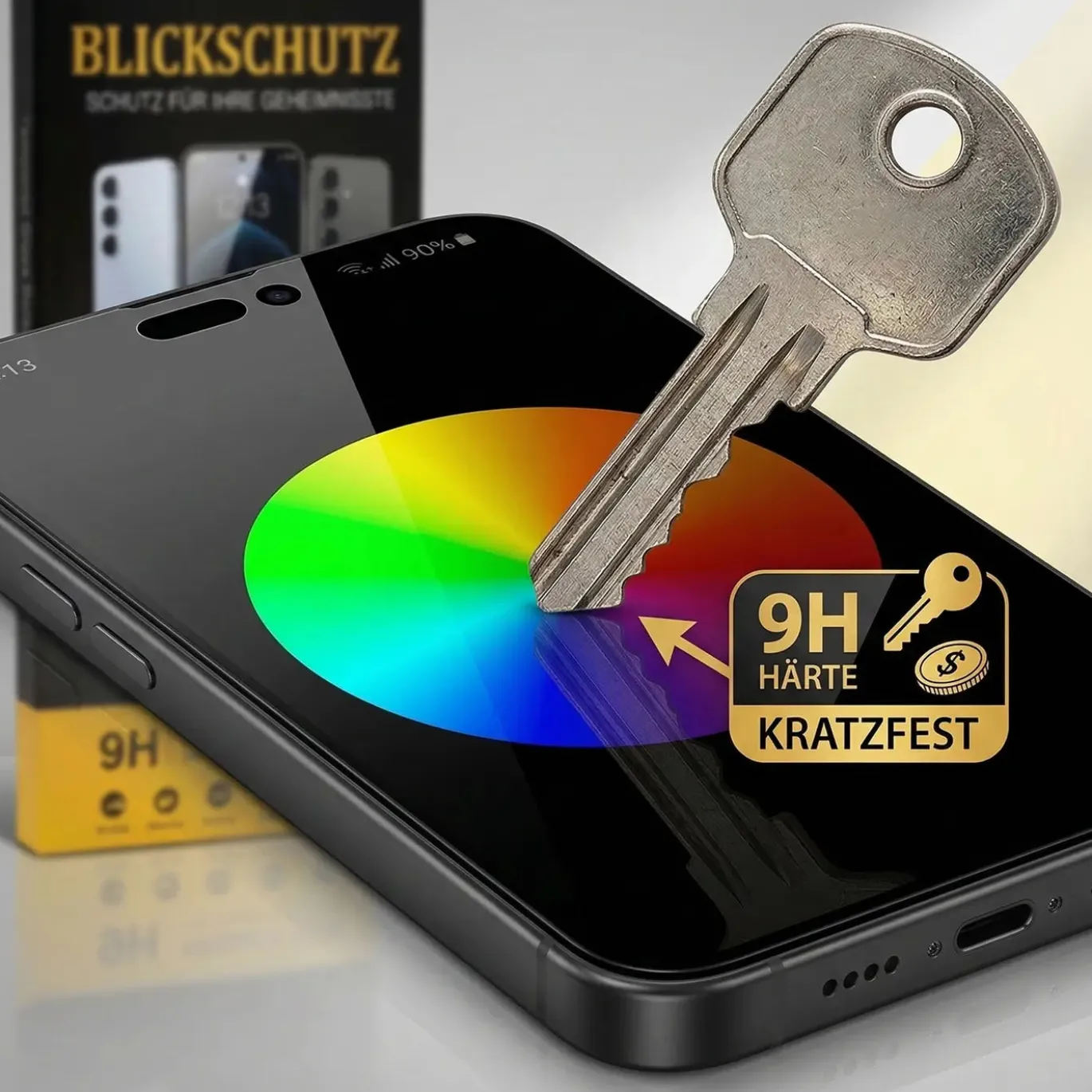 Blickschutzfolie für Samsung Galaxy A17 5G - Premium Sichtschutz & Panzerglas