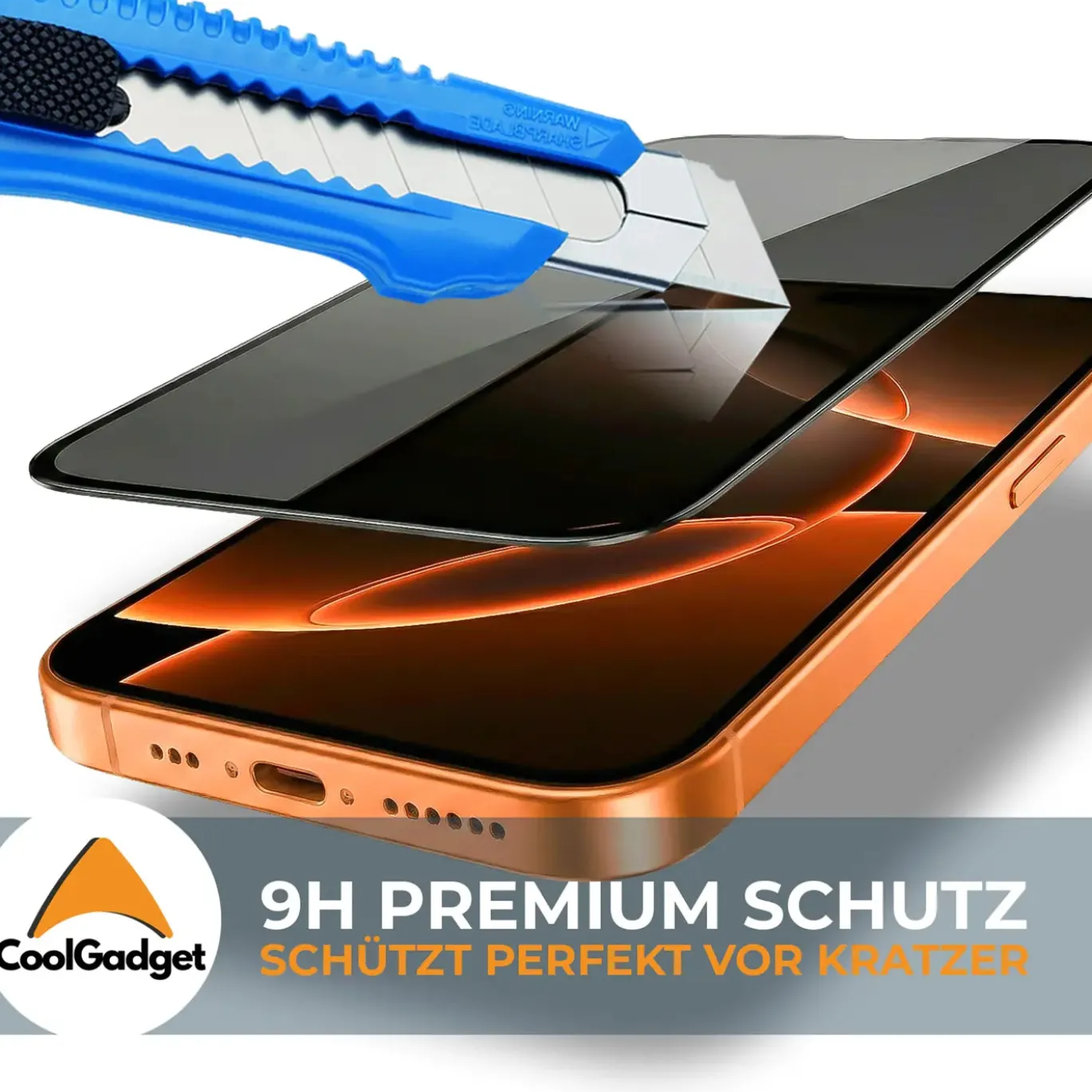 Blickschutzfolie für Samsung Galaxy S24 mit Montagerahmen - Samsung Galaxy S24 Sichtschutz