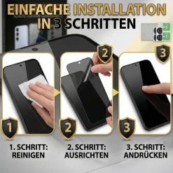 Blickschutzfolie für Samsung Galaxy A27 5G - Premium Sichtschutz & Panzerglas