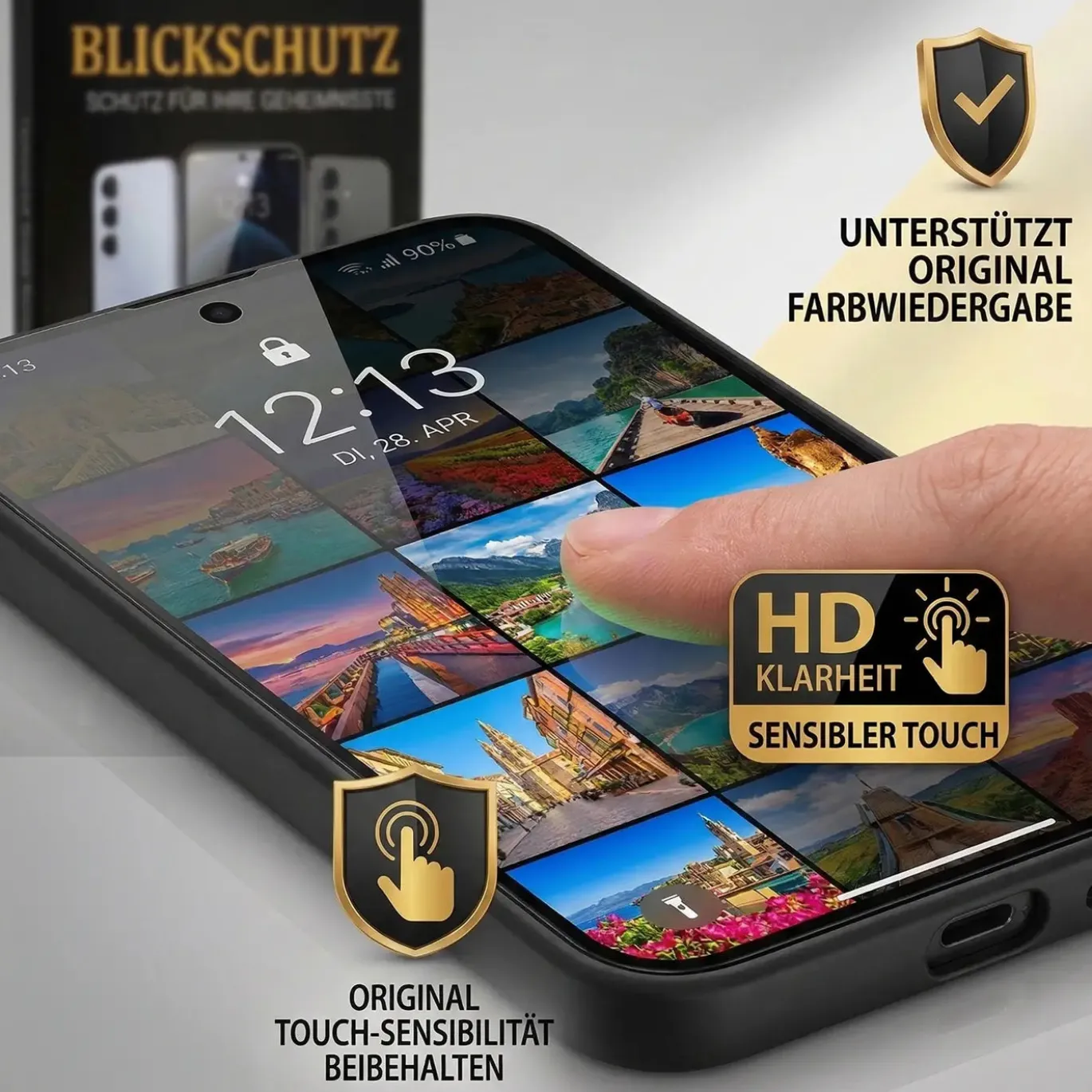 Blickschutzfolie für Samsung Galaxy A33 5G - Premium Sichtschutz & Panzerglas