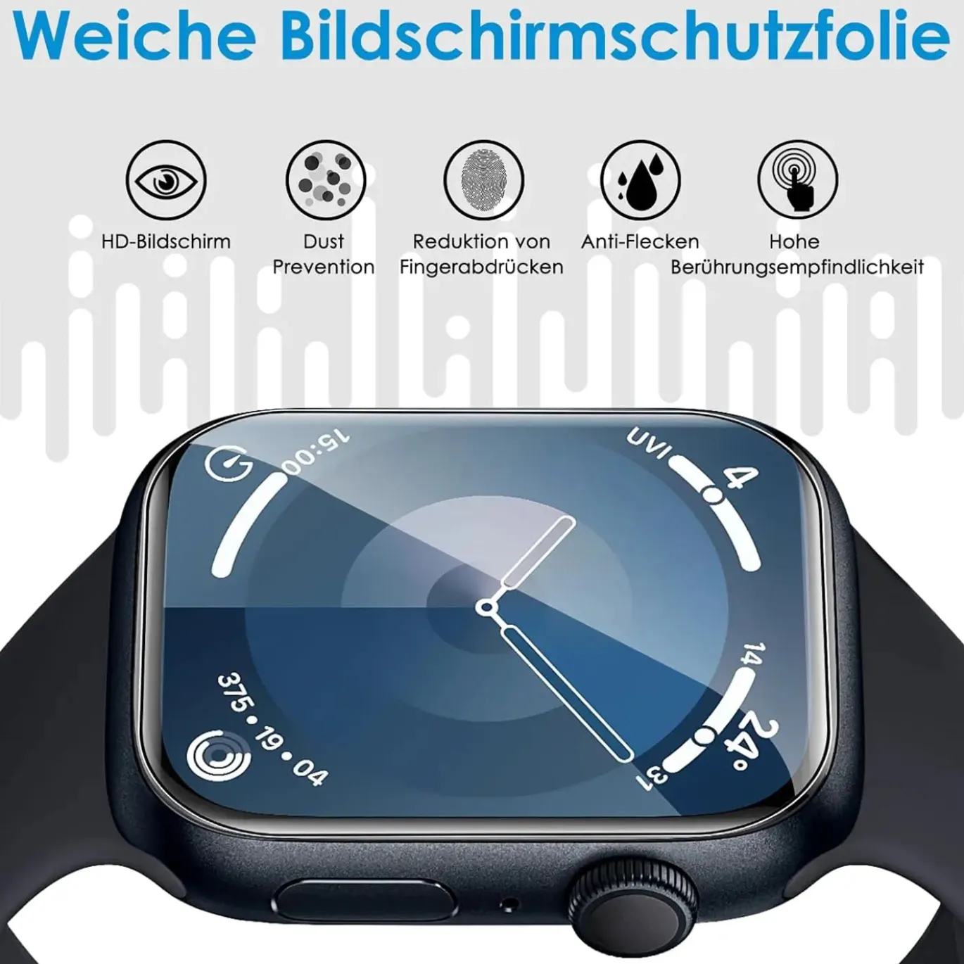 2er Set Schutzfolien - Apple Watch