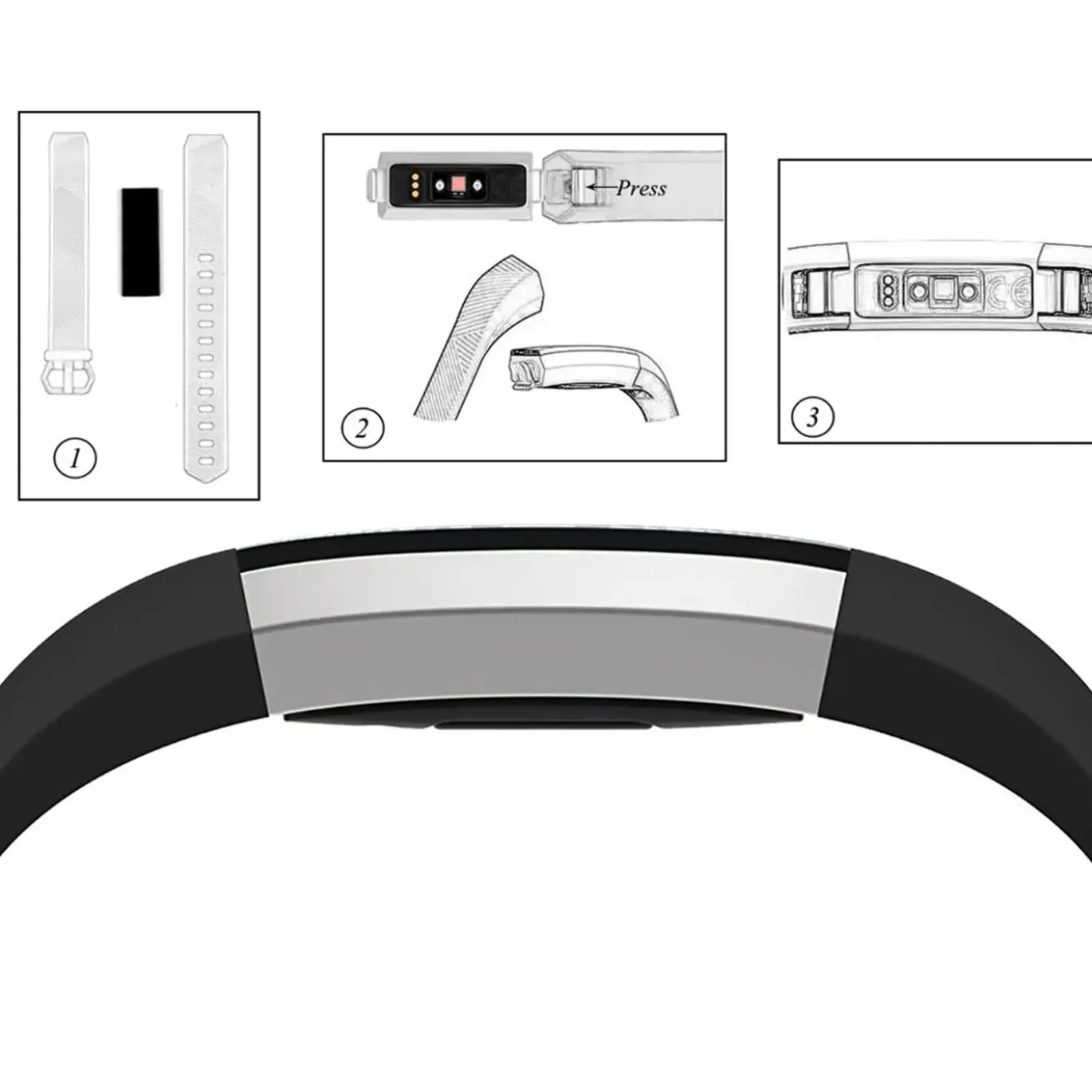Fitbit Alta / HR - Armband aus Silikon