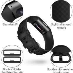 Fitbit Charge 3 / 4 - Armband aus Silikon