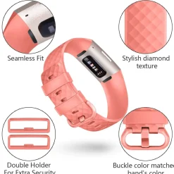 Fitbit Charge 3 / 4 - Armband aus Silikon