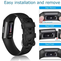 Fitbit Charge 3 / 4 - Armband aus Silikon