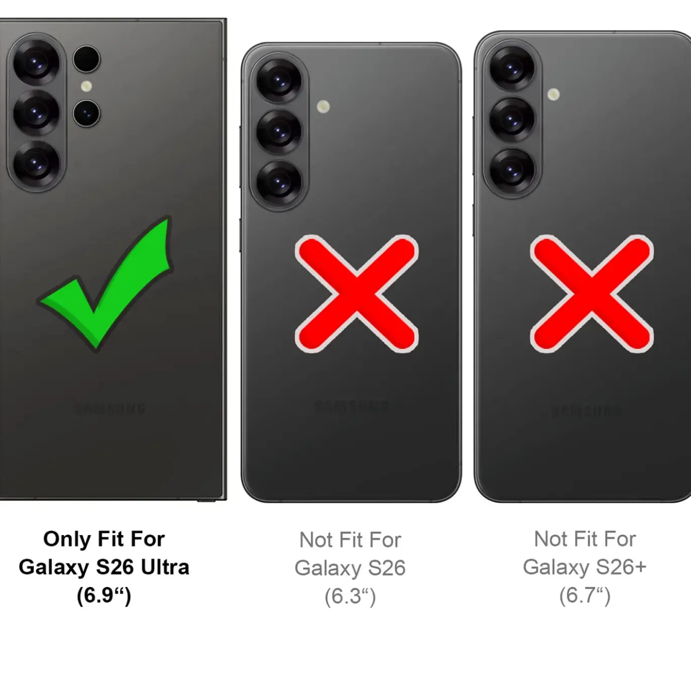 Flip-Klapphülle für Samsung Galaxy S26 Ultra - Case mit Kartenfach & Aufstellfunktion