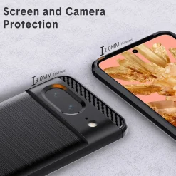 Google Pixel 8 - Carbon Case Hülle, stoßfest