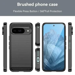 Google Pixel 9 - Carbon Case Hülle, stoßfest