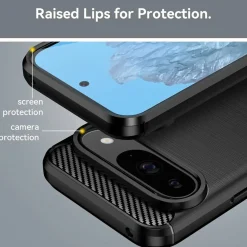 Google Pixel 9 - Carbon Case Hülle, stoßfest