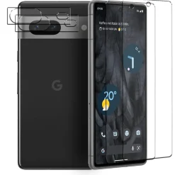 Google Pixel 7 - 9H Displayschutzfolie 2x Display & Kamera