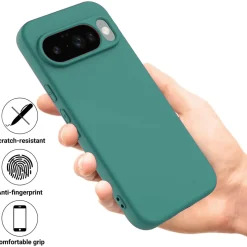Google Pixel 10 - Silikon Case mit Mikrofaser-Innenseite