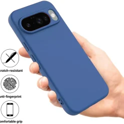 Google Pixel 10 - Silikon Case mit Mikrofaser-Innenseite