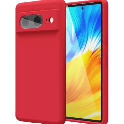Google Pixel 8 - Silikon Case mit Mikrofaser-Innenseite