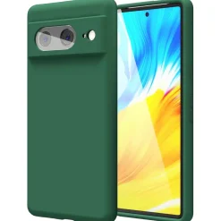 Google Pixel 8 - Silikon Case mit Mikrofaser-Innenseite