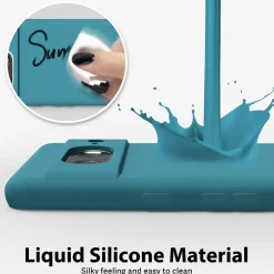 Google Pixel 8 - Silikon Case mit Mikrofaser-Innenseite