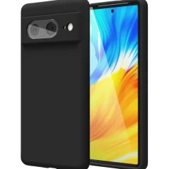 Google Pixel 8 - Silikon Case mit Mikrofaser-Innenseite