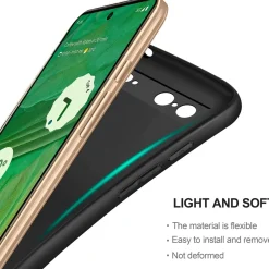 Google Pixel 7 - Slim Silikon Backcover Schwarz