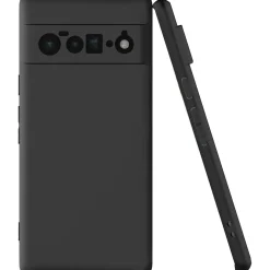 Google Pixel 6 - Slim Silikon Backcover Schwarz