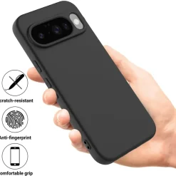 Google Pixel 10 - Slim Silikon Backcover Schwarz