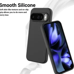 Google Pixel 10 - Slim Silikon Backcover Schwarz