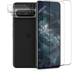 Google Pixel 8 Pro - 9H Displayschutzfolie 2x Display & Kamera