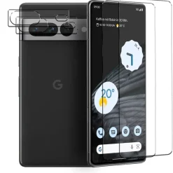 Google Pixel 7 Pro - 9H Displayschutzfolie 2x Display & Kamera