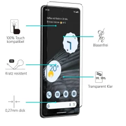 Google Pixel 7 Pro - 9H Displayschutzfolie 2x Display & Kamera