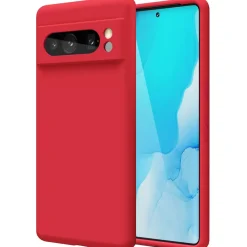 Google Pixel 8 Pro - Silikon Case mit Mikrofaser-Innenseite