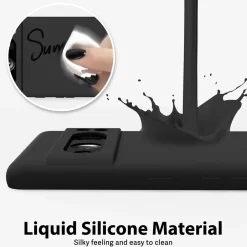 Google Pixel 8 Pro - Silikon Case mit Mikrofaser-Innenseite