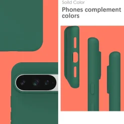 Google Pixel 9 Pro - Silikon Case mit Mikrofaser-Innenseite