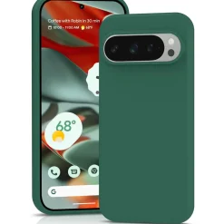 Google Pixel 9 Pro - Silikon Case mit Mikrofaser-Innenseite