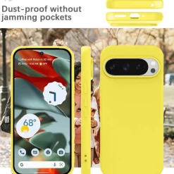 Google Pixel 9 Pro - Silikon Case mit Mikrofaser-Innenseite