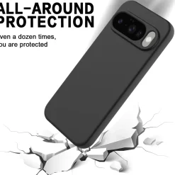 Google Pixel 10 Pro - Silikon Case mit Mikrofaser-Innenseite