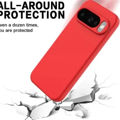 Google Pixel 10 Pro - Silikon Case mit Mikrofaser-Innenseite
