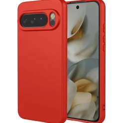 Google Pixel 10 Pro - Silikon Case mit Mikrofaser-Innenseite