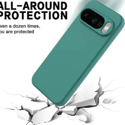 Google Pixel 10 Pro - Silikon Case mit Mikrofaser-Innenseite