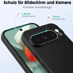 Google Pixel 9 Pro - Slim Silikon Backcover Schwarz