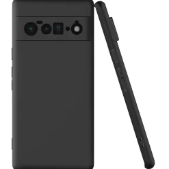 Google Pixel 6 Pro - Slim Silikon Backcover Schwarz