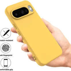 Google Pixel 10 Pro XL - Silikon Case mit Mikrofaser-Innenseite