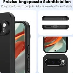 Google Pixel 9 Pro XL - Slim Silikon Backcover Schwarz