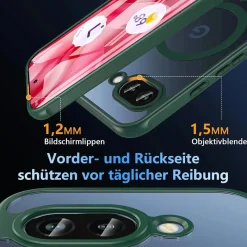 Google Pixel 9a - Farbige MagSafe Hülle mit Kameraschutz