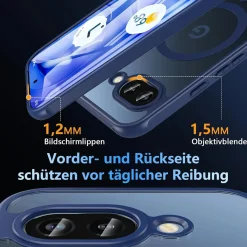 Google Pixel 9a - Farbige MagSafe Hülle mit Kameraschutz