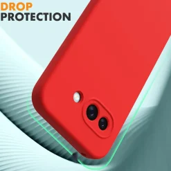 Google Pixel 9a - Silikon Case mit Mikrofaser-Innenseite