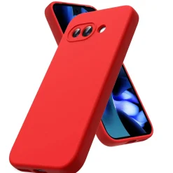 Google Pixel 9a - Silikon Case mit Mikrofaser-Innenseite