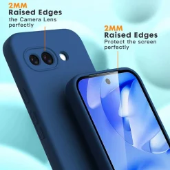 Google Pixel 9a - Silikon Case mit Mikrofaser-Innenseite